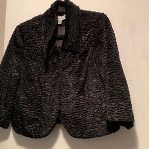 Black chenille jacket